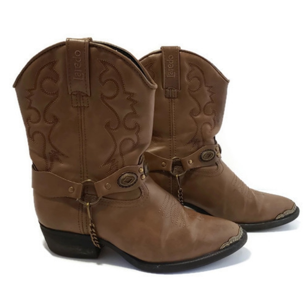 Laredo detailed youth concho western boots